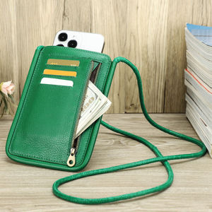 AndoBag Fashion Phone Crossbody Bags for Men Women Genuine Cow Leather Shoulder Bag Card Holder <b>Small</b> Wallet <b>Purse</b> 3057 - Product Image 5
