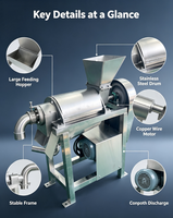 Automatische Separatie Schroef Sapcentrifuge Commerciële Continue Sapcentrifuge Machine voor Fruit Groente Dranklijn