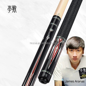 Lisi Diamond Billiard Cue, Split‑Piece Large Tip Professional Hand‑Carved Inlay Pool Cue for Chinese 8‑Ball & 9‑Ball - Product Image 1