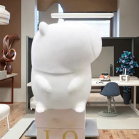 Nouveau jouet de coulée de fluide DIY Capybara mignon de dessin animé de 16 cm, embryon blanc avec tirelire
