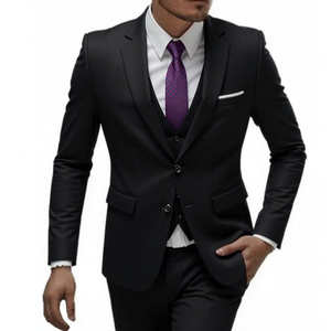 Zl548 Toptan Yüksek Kalite Erkek 2 Parça Takım Elbise Düğün Modası Erkek Slim Düz Renk İş Ofis Takımı Büyük Beden - Product Image 5