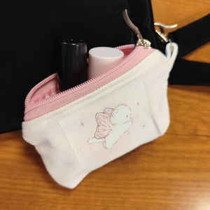 Logo personnalisé taille transfert de chaleur motif mini toile <span class=keywords><strong>fermeture</strong></span> éclair monnaie monnaie carte rouge à lèvres titulaire pochette avec <span class=keywords><strong>fermoir</strong></span> en métal - Product Image 2