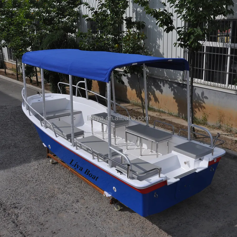 Liya 5,8 M 19ft velocidad de fibra de vidrio Turismo de pasajeros barco taxi acuático para la venta