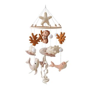 Ocean Nursery Mobile per ragazzi ragazze culla neutra Mobile cavalluccio marino meduse fatte <span class=keywords><strong>a</strong></span> <span class=keywords><strong>mano</strong></span> Baby Mobile per presepe - Product Image 1