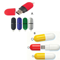 Pil bentuk USB Flash Drive Logo warna-warni cetak Logo 1Gb 2GB 4GB 8GB 16GB tema medis Pendrive Tablet USB
