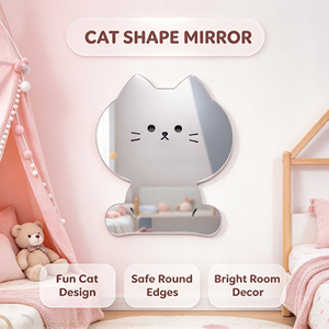 Wholesale Custom Cartoon Animal Acrylic Children <b>Mirror</b>, Shatter Resistant Wall <b>Mirror</b> for Kindergarten & Home Decor - Product Image 1