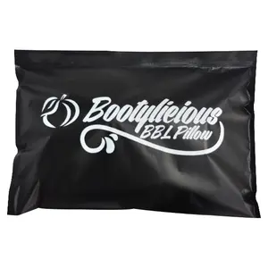 Custom printed clothes plastic waterproof cloth zipper bags packaging big pillow black mylar bag reclosable frosted zip lock bag