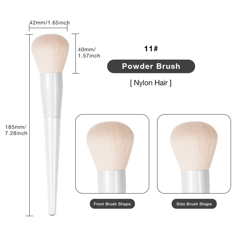 Brocha para Polvos Blanca