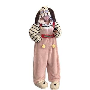 <span class=keywords><strong>Pyjama</strong></span> une pièce en velours corail <span class=keywords><strong>Snoopy</strong></span> pour <span class=keywords><strong>femme</strong></span>, automne-hiver, doublé polaire, épais, chemise de nuit pour couple, vêtements de maison, livraison directe - Product Image 5