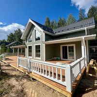 Maisons en conteneur Petite maison en rondins modulaire préfabriquée en bois, cottage en bois Petites maisons prêtes à être expédiées