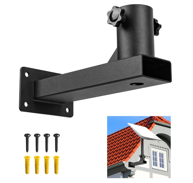 L Shaped Wall Bracket Mount, Satellite Dish Wall Mounting Bracket, Antenna Bracket Mount, Small Compact Roof Mount Bracket
