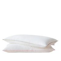 Oreiller moderne à profil bas, garnissage soyeux et doux, housse 100 % coton, respirant, confortable, soutien pour un sommeil réparateur