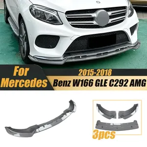 ลิ้นกันชนหน้า StarNav สำหรับ Mercedes Benz W166 GLE C292 AMG Coupe ปี 2015-2018 สปอยเลอร์กันชนล่าง ชุดแต่งรถยนต์ - Product Image 6