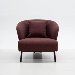 Fauteuil de détente de style nordique, design luxueux, en tissu ou en cuir, structure métallique, pour usage domestique, adulte, moderne, fauteuil simple, super confortable - Product Image 3