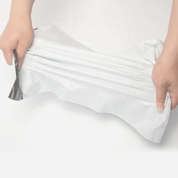 25PCS/PACK Poly Mailer Bahan Polymailer PE Plastik Putih Besar Kantong Kurir Polybag untuk Pakaian