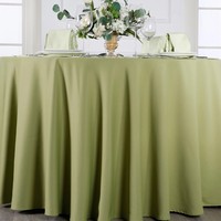 Offre Spéciale accepter des conceptions personnalisées grands événements herbe verte Restaurant nappe ronde en polyester pour la fête de mariage