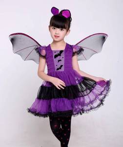 Disfraz de Princesa de Halloween para Niñas, con Tutú de Ballet y Alas de Murciélago, para Fiestas y Televisión, en Poliéster - Product Image 2