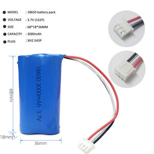 Paket Baterai Lithium Ion 2s1p 7.4v 18650 1500mah 2200mah <span class=keywords><strong>3</strong></span>.7v Akku Li-ion Isi Ulang Paket Baterai 18650 - Product Image 2