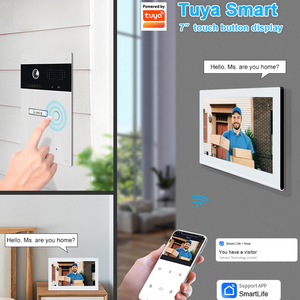 2 có dây căn hộ hệ thống intercom 7 inch màn hình 1080p chuông cửa máy ảnh tuya thông minh Video intercom Door Phone - Product Image 5