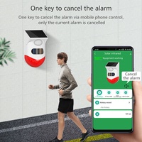 Capteur d'alarme PIR solaire intelligent Tuya WiFi, étanche IP65, sirène sonore 120 dB avec télécommande 433 MHz PST-CT80WR