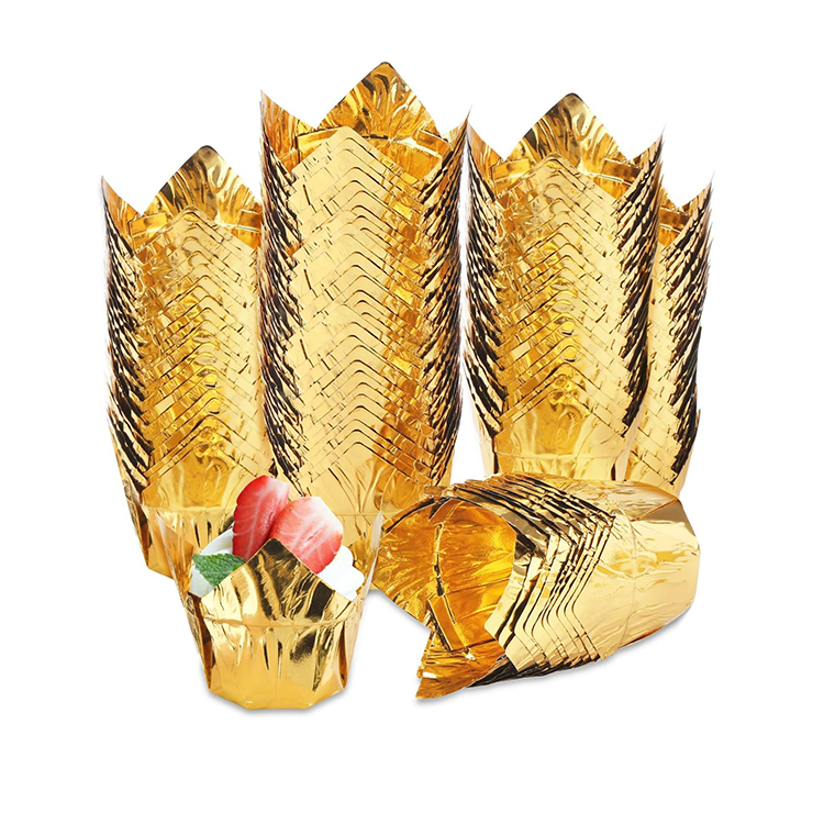 Papel de aluminio-oro