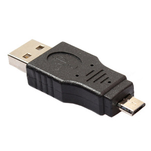<b>USB</b> A Male To Micro B Male Adapter Black For Mobile Phone USB2.0 Connector <b>Plug</b> In ABS Material - Product Image 4