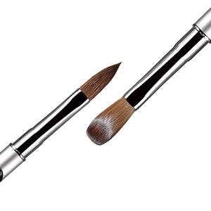 Pinceles de Uñas Acrílicas de Kolinsky Sable 100% Puro, con Mango de Metal, para Arte de Uñas, Venta al por Mayor con Descuento, Embalaje OEM - Product Image 2