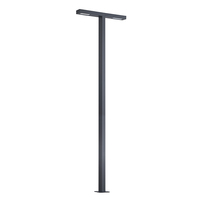 Lampadaires LED à colonne pour extérieur, en aluminium moulé sous pression, étanches IP65, à haut CRI 80, économiques en énergie, 4100K, AC, pour allées de jardin, à intensité variable