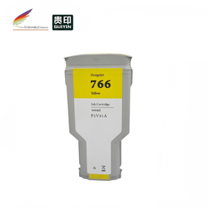 Cartouche d'encre pigmentée remanufacturée 300 ml avec puce pour traceur industriel HP 766 DesignJet XL 3600 <span class=keywords><strong>T3600</strong></span> - Product Image 1