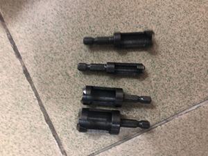 4個六角シャンク炭素鋼ラウンドドリルビットウッド木工プラグカッター切削工具セット6/10/13/16mm - Product Image 2