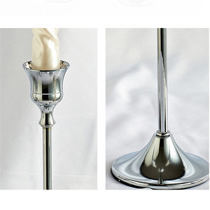 D'<span class=keywords><strong>oro</strong></span> di nozze supporto di candela Pilastro Conico Metallo candle stick Candeliere Per La Decorazione Domestica - Product Image 6
