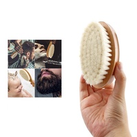 Vente en gros Brosse à cheveux légère en bois de bambou pour bébé en poils de chèvre de haute qualité, respectueuse de la peau