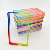 Protection de pare-chocs PSA à paillettes dégradées |   Étui de protection en TPU avec dos transparent |   Étui empilable antichoc pour cartes gradées 35PT