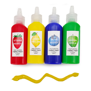 Perfumada Fruta non toxique Tela Textil Permanente Pintura 22ml Cada En La Tarjeta De Ampolla Para La Ropa Tela Textil - Product Image 3