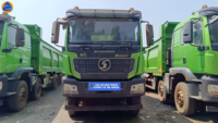 Camion benne d'occasion SHACMAN Delong X5000 6x4/8x4, moteur Weichai 351-450 ch, boîte de vitesses et moteur comme composants essentiels