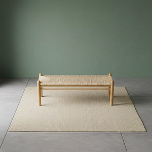 ม้านั่งไม้เคนโซ ผลิตจากไม้เนื้อแข็ง พร้อมเบาะทอแบบแฮนด์เมด ให้ความอบอุ่นเป็นธรรมชาติ ทนทาน และมีสไตล์มินิมอลเหนือกาลเวลา - Product Image 3