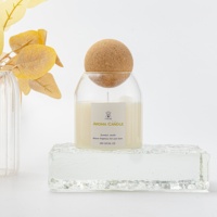 Boîte cadeau personnalisée bougie bougies biodégradables avec boîte boîte bougie de cire de soja biologique personnaliser en gros fleur