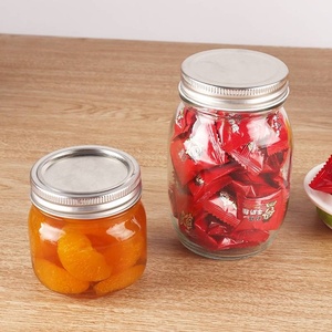 16Oz Chất Lượng Cao Nổi Không Thể Phá Vỡ <span class=keywords><strong>Mason</strong></span> Glass <span class=keywords><strong>Jar</strong></span> Với Vít Kim Loại Nắp - Product Image 4