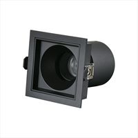 Spot encastré IP20, spots LED encastrés 12W 2* 12W, design moderne anti-éblouissement COB, salon, bureau à domicile