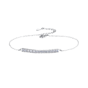 CZCITY 925 <b>Sterling</b> <b>Silver</b> Female Micro Pave <b>Bracelet</b> with AAA Zircon for Women Jewelry - Product Image 3