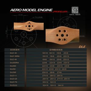 Hélices en bois de hêtre allemand pour avion à moteur à essence 23 24 25 26 27 28 pouces - Product Image 5