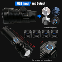 Haute Lumens P90 LED Rechargeable Étanche Haute Puissance Super Lumineux Lampe De Poche pour Camping D'urgence En Plein Air Power Bank