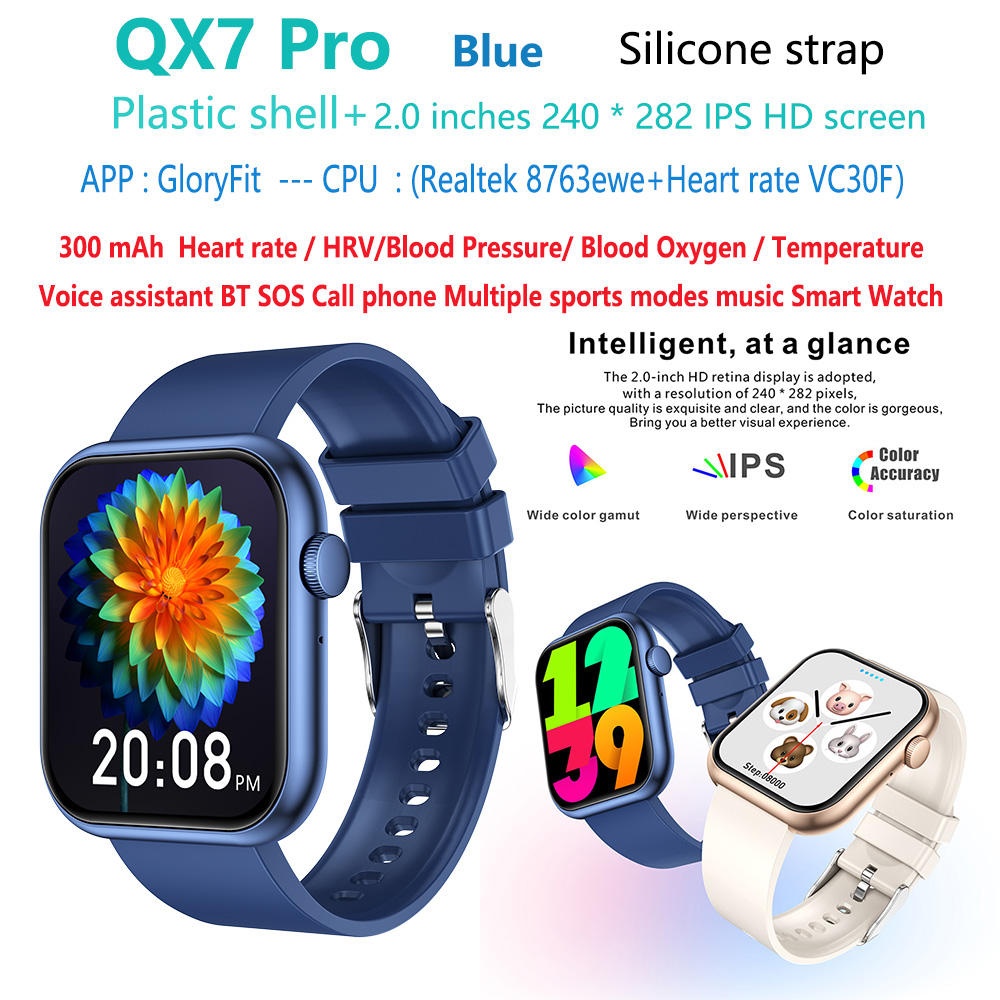QX7-pro-phone-smartwatch-smart-watch-QX7 bleu-
