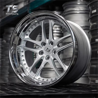 Velg Mobil Chrome Tempa 17-26 Inci, Dijual, 5x114.3 120 127 Cekung untuk Nissan Mercedes-Benz Audi C8 Urus BMW E30 E36 E46 E90 M3 M4