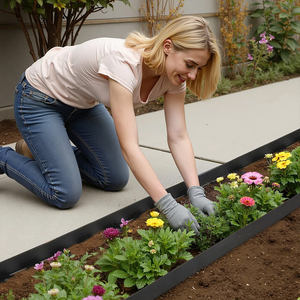 Nature Style Pre-Rusted <b>Metal</b> Border <b>Edging</b> for Holiday Village Garden Garden Ornaments - Product Image 6