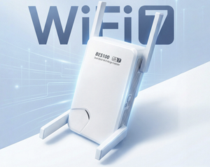 Répéteur <span class=keywords><strong>Wifi</strong></span> 7 BE5100 802.11ax 5100 Mbps, Extenseur <span class=keywords><strong>Wifi</strong></span> Bi-bande Gigabit 2,4 GHz et 5 GHz, Amplificateur <span class=keywords><strong>Wifi</strong></span> - Product Image 5