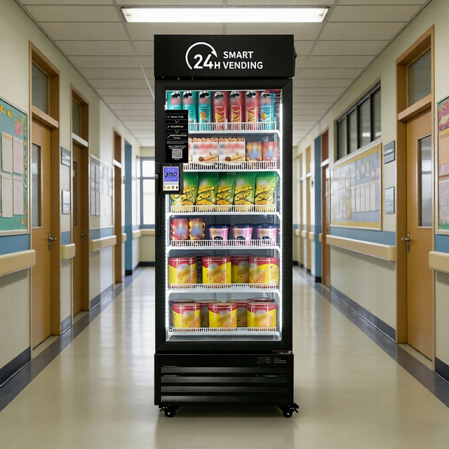 HAHA Vending 440 Plus AI Smart Vending Machine US Local Stock 300-600 Capacity 4G WiFi Cashless Payment SDK Compressor Cooling