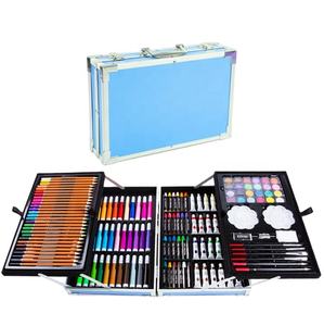 Kit DE ARTE portátil con estuche de aluminio de 145 piezas, suministros de dibujo de 2 capas para niños de 5 a 12 años para uso escolar para niños y niñas - Product Image 5
