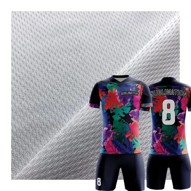 150 g 165 cm Bird eye mesh fabric, 100% polyester eyelet mesh sports jersey knit sublimation print fabric for sportswear sports