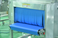 Machine d'inspection automatique aux rayons X en acier inoxydable pour lentilles Adzuki en vrac, haute précision, convoyeur à alimentation plate directionnel